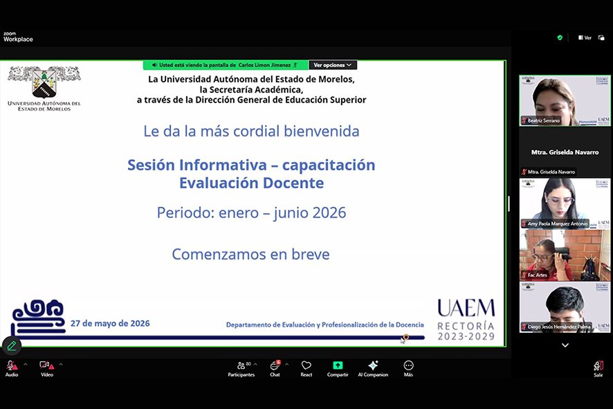 Sesión informativa Capacitación evaluación