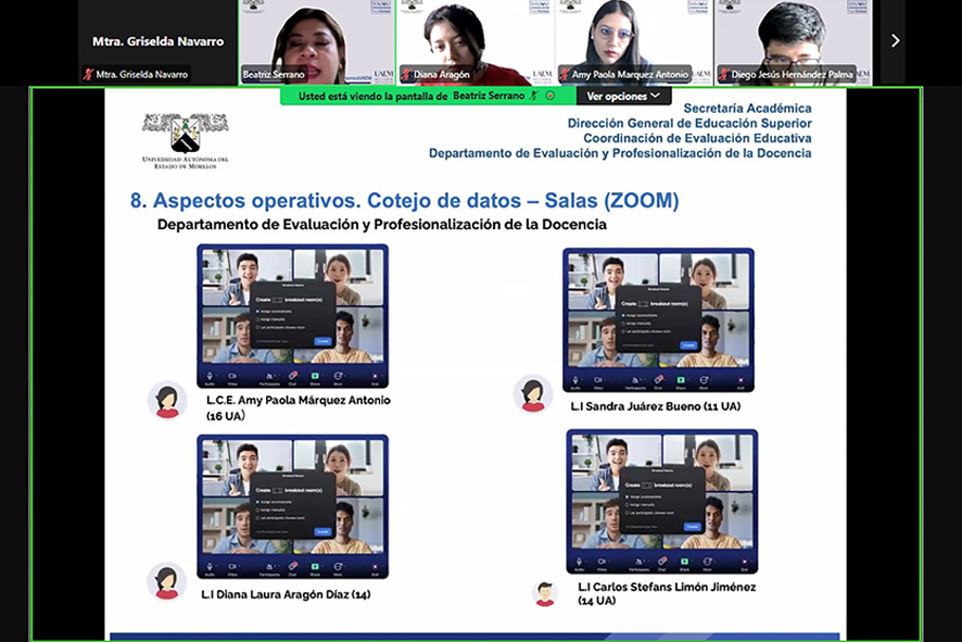 Sesión informativa Capacitación evaluación21